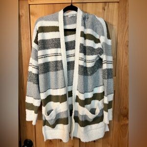 Pink Clover Multicolor Striped Cardigan